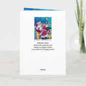 CHRISTMAS A BRIEF/INSPIRED SANTA MONOGRAM FEESTDAGEN KAART (Achterkant)