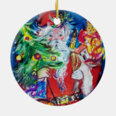 CHRISTMAS A BRIEF / SANTA MET CHRISTMAS TREE KERAMISCH ORNAMENT (Achterkant)