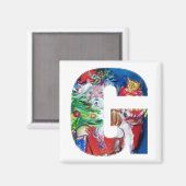 CHRISTMAS A BRIEF / SANTA MET CHRISTMAS TREE MAGNEET (Voorkant / Achterkant)