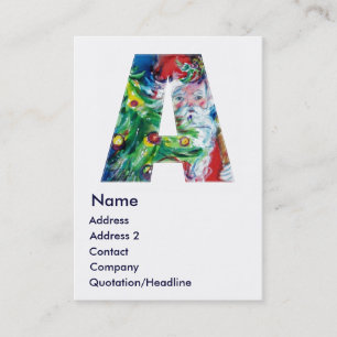 CHRISTMAS A BRIEF / SANTA MET CHRISTMAS TREE VISITEKAARTJE