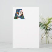 CHRISTMAS A LETTER/SANTA CLAUS BUGLER MONOGRAM BRIEFPAPIER (Staand voorkant)