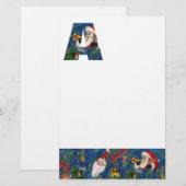 CHRISTMAS A LETTER/SANTA CLAUS BUGLER MONOGRAM BRIEFPAPIER (Voorkant / Achterkant)