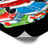 Christmas A Penguin Reading Book Snowflake Cocoa H Poster (Hoek)