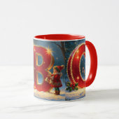 Christmas ABC Festive Holiday Coffee Mug Mok (Voorkant rechts)