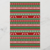 Christmas ABC Game Ugly Sweater Card Flyer (Achterkant)