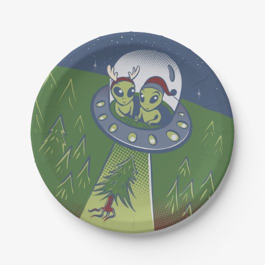 Christmas abduction papieren bordje (Voorkant)