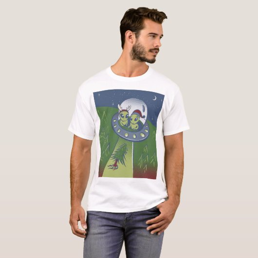 Christmas abduction t-shirt (Voorkant volledig)
