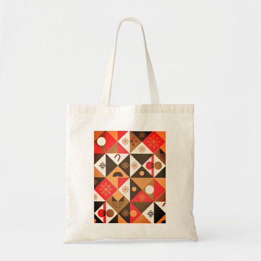 Christmas Abstract Art Pattern Budget Tas (Voorkant)