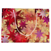 CHRISTMAS Abstracte rode roze bruine staren Groot Cadeauzakje