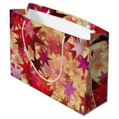 CHRISTMAS Abstracte rode roze bruine staren Groot Cadeauzakje