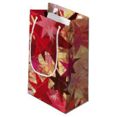 CHRISTMAS Abstracte sterren Klein Cadeauzakje (Achterkant Gekanteld)