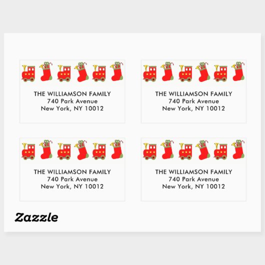 Christmas address labels (Vel)