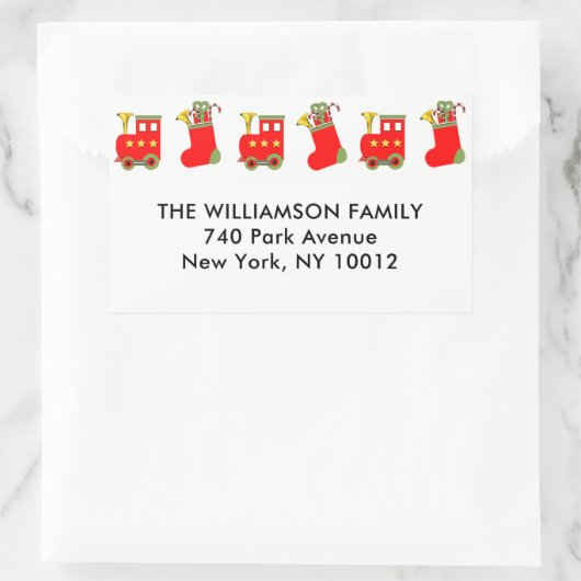 Christmas address labels (Tas)
