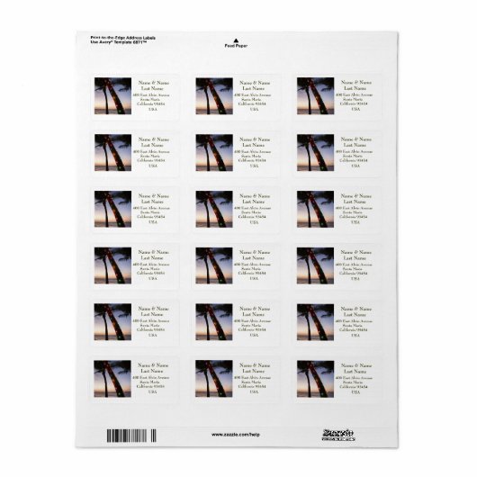 Christmas address labels (Full Sheet)