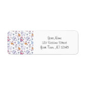 Christmas Address Labels - Reindeers and Fir Trees (Voorkant)