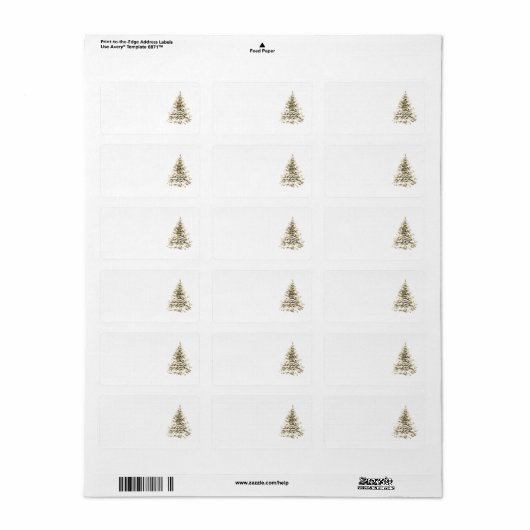 Christmas Adresetiketten STYLE DESIGN Etiket (Full Sheet)