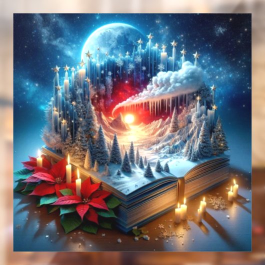 Christmas Advent Window Cling Raamsticker (Vel 2)