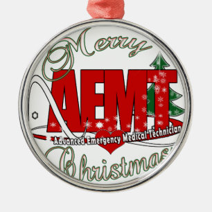 CHRISTMAS AEMT Advanced Emergency Medical Tech Metalen Ornament