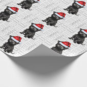 Christmas Affenpinscher voor Hondenliefhebber Vaka Cadeaupapier (Hoek)