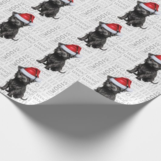 Christmas Affenpinscher voor Hondenliefhebber Vaka Cadeaupapier (Hoek)