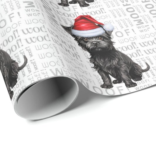 Christmas Affenpinscher voor Hondenliefhebber Vaka Cadeaupapier (Rol Hoek)