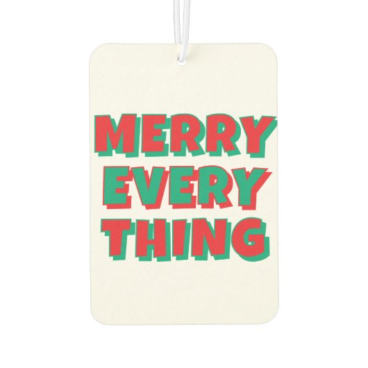 Christmas Air Freshener Luchtverfrisser (Achterkant)