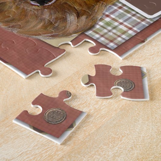 CHRISTMAS AIREDALE LEGPUZZEL (Zijkant)