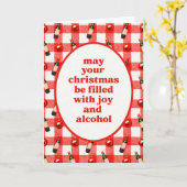 Christmas Alcohol Kaart (Gele Bloem)