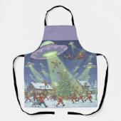 Christmas Alien Invasion, Apron Schort (Voorkant)