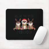 Christmas All Of The Otter Reindeer Muismat (Met muis)