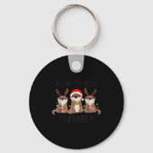 Christmas All Of The Otter Reindeer  Sleutelhanger (Voorkant)
