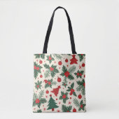 Christmas All-Over-Print Canvas tas, Medium Tote Bag (Voorkant)