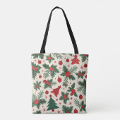 Christmas All-Over-Print Canvas tas, Medium Tote Bag (Achterkant)
