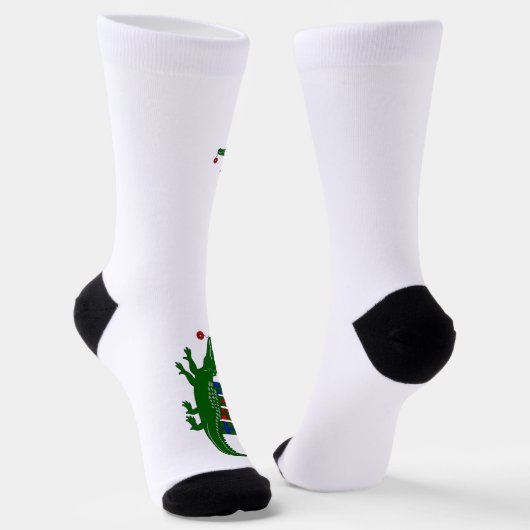 Christmas Alligator Crew Socks Sokken (Gebogen)