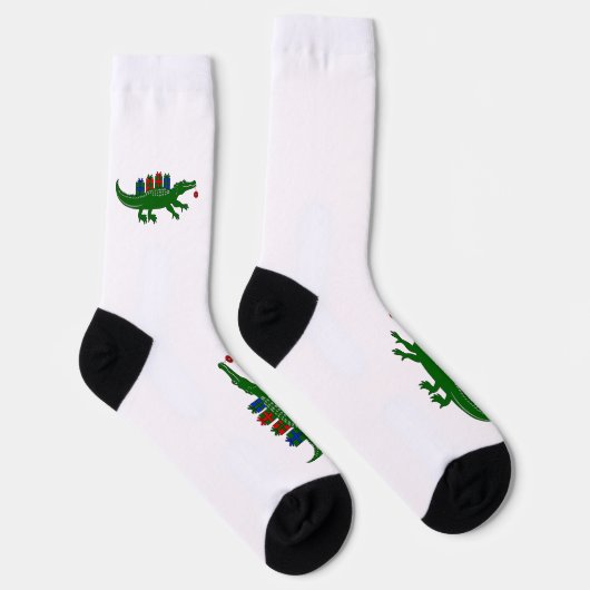 Christmas Alligator Crew Socks Sokken (Rechts)