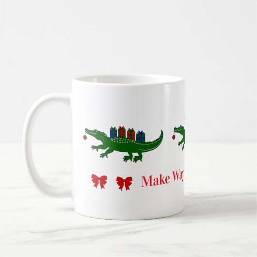 Christmas Alligator Mug Koffiemok (Links)