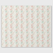 Christmas Alpaca Cute Holiday Llama Winter  Cadeaupapier (Vlak)