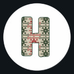 Christmas Alphabet (8) Ronde Sticker<br><div class="desc">Alphabet is een spel waar spelers wedijveren om brieven van het alfabet te verzamelen en op het bord te plaatsen. De spelers moeten vooruit denken om de beste brief te vinden om te plaatsen,  terwijl als</div>