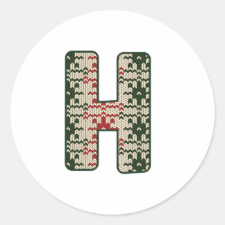 Christmas Alphabet (8) Ronde Sticker