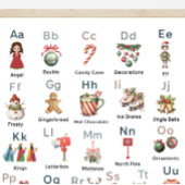 Christmas Alphabet ABC Poster Kids Room Decor