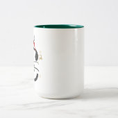 Christmas Alphabet Collection – Letter C Design Tweekleurige Koffiemok (Center)