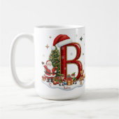 Christmas Alphabet Initial B with Santa Elves Koffiemok (Links)
