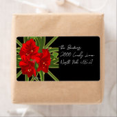 Christmas Amaryllis Garden Vibrant Etiket (Insitu)