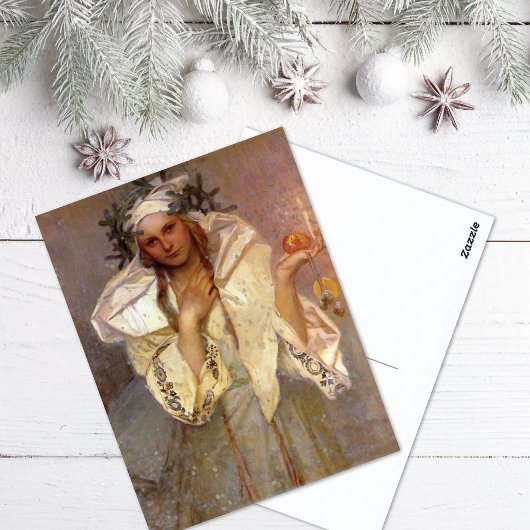 Christmas America Alphonse Mucha Briefkaart