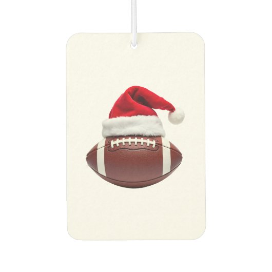 Christmas American Football Ball Santa Hat (1) Luchtverfrisser (Voorkant)