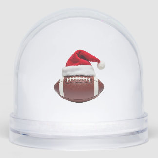 Christmas American Football Ball Santa Hat (1) Sneeuwbol
