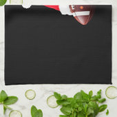 Christmas American Football Ball Santa Hat (1) Theedoek (Gevouwen)