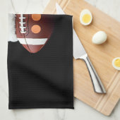 Christmas American Football Ball Santa Hat (2) Theedoek (Quarter Fold)