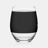 Christmas American Football Ball Santa Hat (2) Wijnglas Zonder Voet (Rechts)