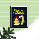 Christmas and banana poster